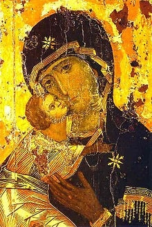Елеуса. Владимирская икона Божией Матери (XII век). Византия