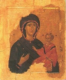 Икона Божией Матери «Одигитрия». Первая четверть XV века Византия